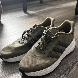 Adidas Men's Olive and Black Sneakers